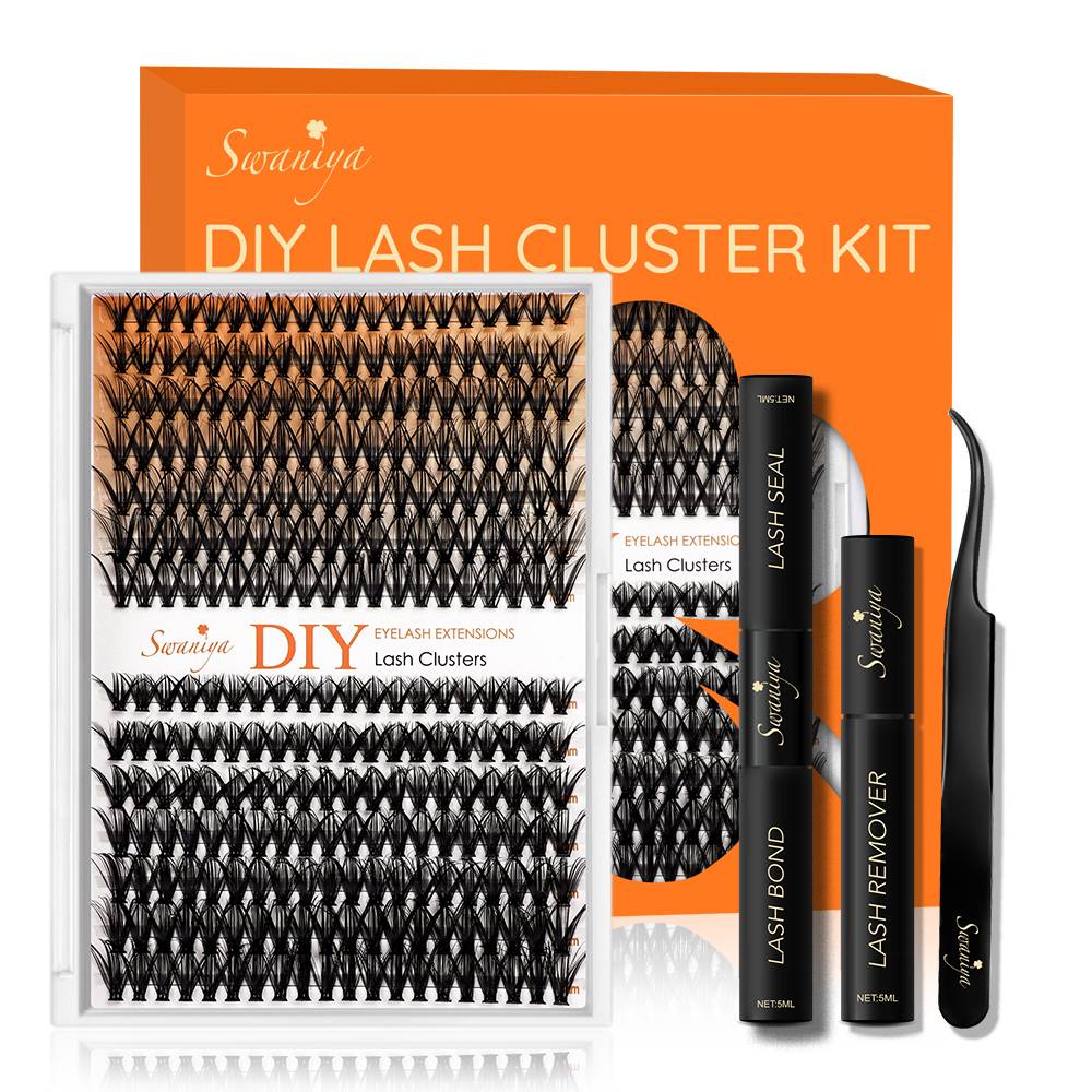 DIY eyelash ընդարձակման կլաստերներ